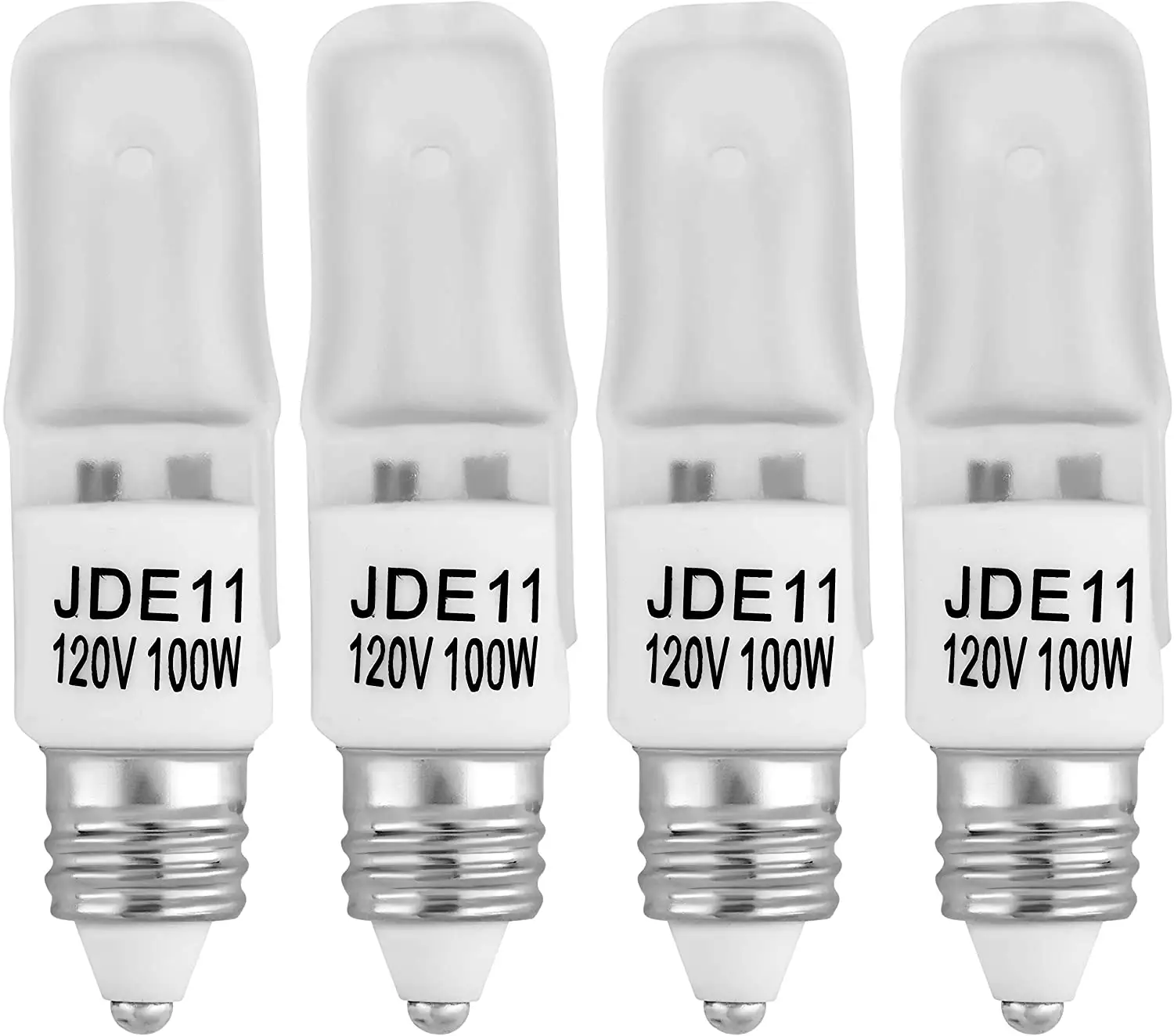 新しいライトJDE11120V 50W 75W100Wハロゲン電球調光可能ウォームホワイト2800KJD E11T4シャンデリアペンダント用ハロゲン電球