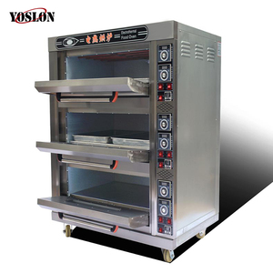 Horno eléctrico profesional para hornear pan, 3 cubiertas, 6 bandejas, Industrial, comercial - Product Image 3