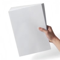 Papel de Copia Blanco A4 de 80 g/m², Doble Hoja, 500 Hojas por Resma, 100% Pulpa de Madera Virgen, Papel de Impresión Láser de Oficina de Alta Suavidad