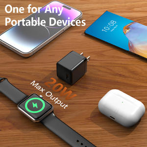 מטען קיר מהיר Schitec Mini Cube US Plug PD 20W עם כבל USB C באורך 1 מטר, אוניברסלי למכשירים ניידים חכמים - Product Image 5