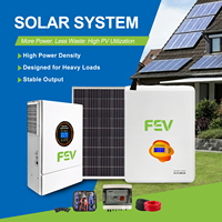 Kit complet de panneaux solaires 10KW 15KW 20KW 30KW 5-60kwh/Systèmes de batteries domestiques Lifepo4 Batterie solaire Système d'énergie solaire