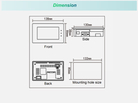 Enregistreur de données sans fil CDH-TEA avec écran tactile couleur LCD 4,3 pouces, station météo étanche IP65, personnalisable OEM, processeur ARM 528 MHz