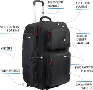 Sac de voyage <span class=keywords><strong>à</strong></span> roulettes <span class=keywords><strong>à</strong></span> 4 roues avec port USB, sac de voyage <span class=keywords><strong>à</strong></span> roulettes en ripstop de base, sac de voyage <span class=keywords><strong>à</strong></span> roulettes vertical multi-poches de 30 pouces - Product Image 2