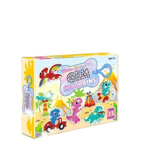 XIXI DIY Autocollants de Peinture Diamantée Série Animaux de Dessin Animé Famille de Dinosaures Porte-clés Acrylique 5D Cadeaux pour Enfants Kit d'Art à Peindre - Product Image 1