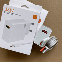 Vente flash - Chargeur rapide 120W - Adaptateur secteur USB 33W - Charge super rapide - Câble Type C 6A - Chargeur mural 67W pour Xiaomi