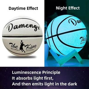 7 #   Balón de Baloncesto Luminoso Resistente al Desgaste, Balón de Baloncesto Brillante de PU Antideslizante - Product Image 4