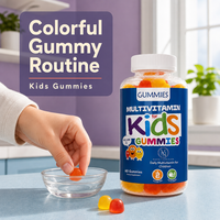 OEM ODM Kinder Multivitamine Gummies Natuurlijke Fruit Smaak Dagelijkse Vitamine Gummy Candy voor Kinderen