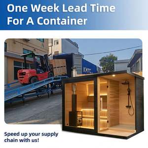 <span class=keywords><strong>Sauna</strong></span> sec en bois moderne pour intérieur et extérieur, combinaison douche, poêle infrarouge, beau <span class=keywords><strong>sauna</strong></span> extérieur - Product Image 5