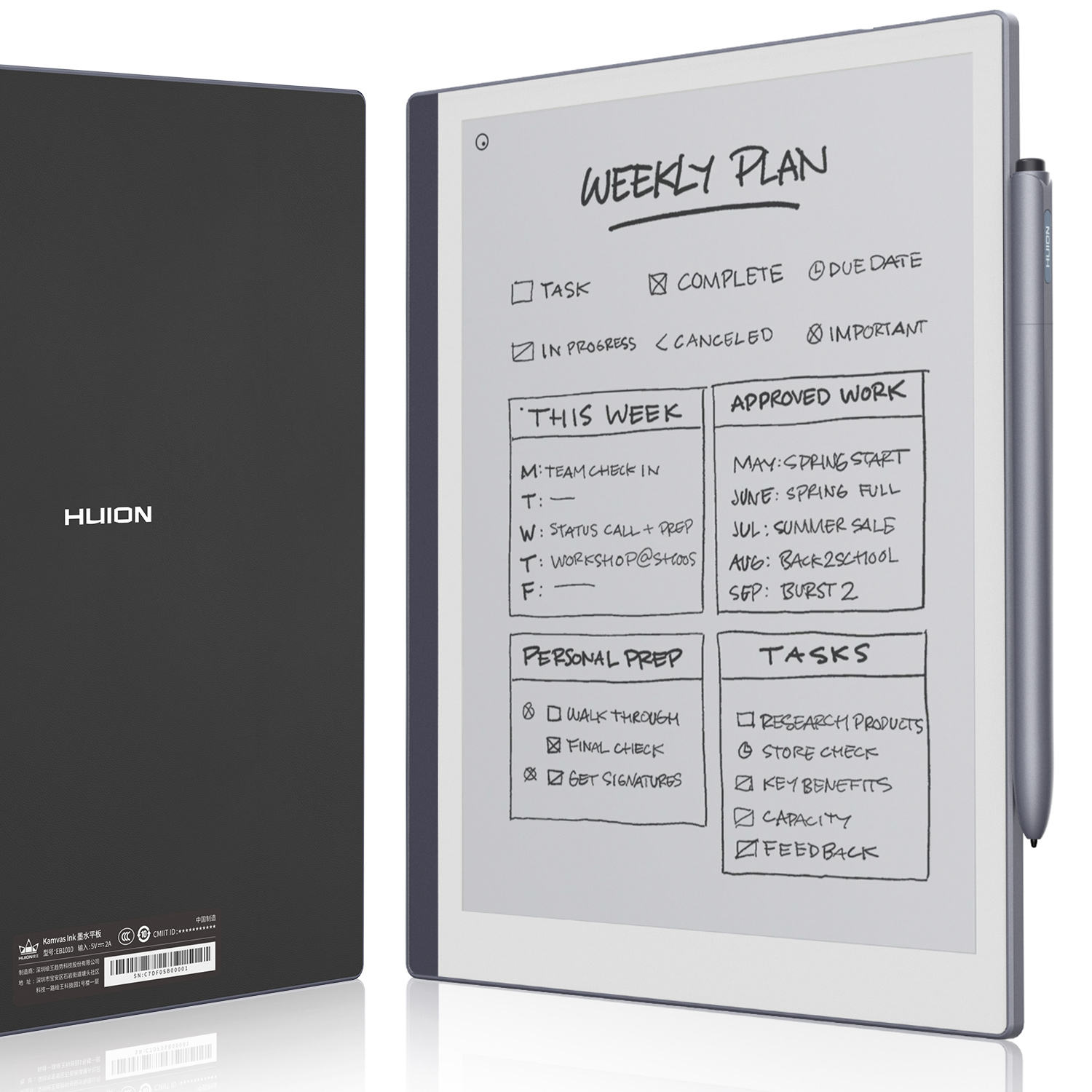 E Ink Note Taking Tablet Inch E Ink Tablet with Pen