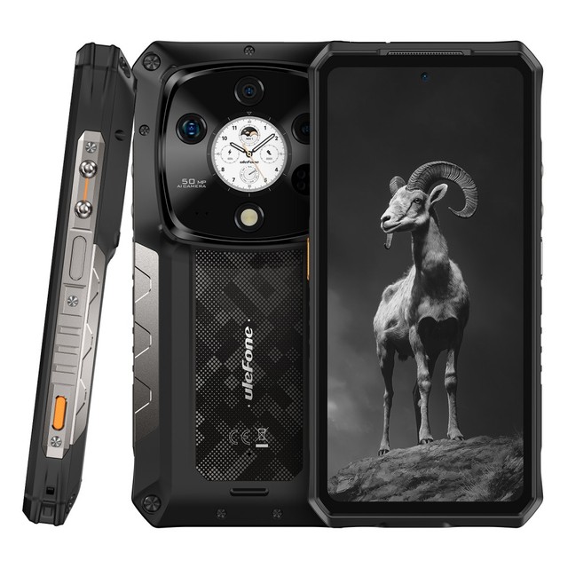 5G Rugged Smartphone NFC Android 15  Mobile Phone 16+512GB 10600mAh 50MP Camera 120HZ Night Vision Mobile Ulefone Armor 28 Pro