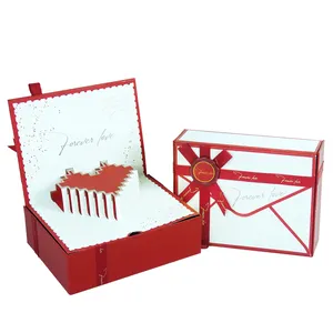 제과 귀여운 디자인 꽃 초콜릿 화장품 포장 리본 발렌타인 데이 선물 상자