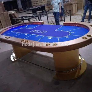 Groothandel Hoge Kwaliteit Led Poker Tafel Fabricage