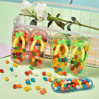 Wholesale Cartoon Shape Colorful Mix Fruity Flavor Sweet Sugar Soft Jelly Bean Candy in Box for Kids