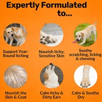 Shampooing Traitant Anti-Démangeaisons Rafraîchissant Pevet Multi-Fonctions 252mL Chiens Chats Oiseaux Lapins Écologique Extrait Naturel Parfum Frais