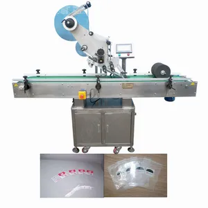 Automatic Plastic Bag Flat Labeling Machine,Card Hang Tag Plastic Film Labeler