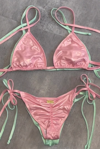 <span class=keywords><strong>Trajes</strong></span> <span class=keywords><strong>de</strong></span> <span class=keywords><strong>Baño</strong></span> Personalizados al por Mayor para Mujer, Conjuntos <span class=keywords><strong>de</strong></span> Bikini Brillantes y Sexys, Traje <span class=keywords><strong>de</strong></span> <span class=keywords><strong>Baño</strong></span> Triangular con Tanga - Product Image 4