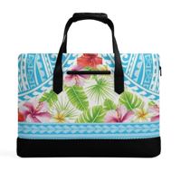 Sac rigide en PU pour homme, style polynésien hawaïen personnalisable, motif imprimable, fermeture éclair décontractée, marque JP