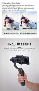 Jingying Usine <span class=keywords><strong>Prix</strong></span> Live Anti shake Selfie Stick Mini Trépied Téléphone Mobile 3 Axes De Poche F8 Gimbal Stabilisateur - Product Image 6