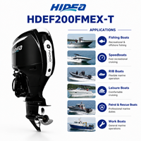Moteur hors-bord marin à essence HIDEA HDEF200FMEX-T 200 ch, 4 cylindres, EFI, refroidi par eau, pour bateau de pêche et bateau rapide