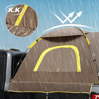 Tente de camping pour camionnette Kawagebo Kamp (KK) imperméable à double couche avec auvent et moustiquaire panoramique