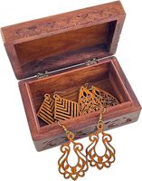 Boîte à bijoux en bois haut de gamme personnalisée, motifs sculptés à la main, boîte de rangement pour souvenirs, boîte à bibelots de qualité supérieure