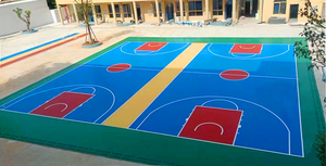 Cancha de Baloncesto Acrílica Elástica y Amortiguadora de Impactos INOLP, Ecológica, Fabricada en CN GUA - Product Image 2