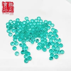 Pietre Preziose Sintetiche <span class=keywords><strong>Paraiba</strong></span> Create in Laboratorio con Metodo Fiamma, Pietre YAG Rotonde di Piccole Dimensioni per Gioielli e Creazione di Anelli Regalo - Product Image 5