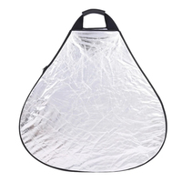 YEAH 30cm 60cm 80cm 5-en-1 Diffuseur Pliable Triangle Réflecteur avec Poignée pour Photographie Photo Studio Éclairage Extérieur