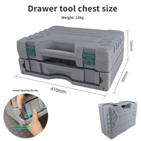 Ensemble de perceuse électrique 8V, outils électriques, perceuse sans fil au lithium avec boîte à outils à 3 niveaux