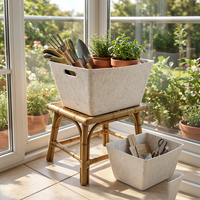 Panier de rangement en feutre pour animaux de compagnie, pour jouets, laisses et friandises, organisateur lavable, décoration d'angle pour animaux de compagnie à la maison