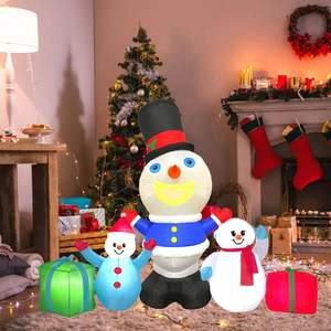 Décorations <span class=keywords><strong>de</strong></span> <span class=keywords><strong>Noël</strong></span> gonflables lumineuses à LED pour la cour, la pelouse, la maison, avec des chansons <span class=keywords><strong>de</strong></span> <span class=keywords><strong>Noël</strong></span>, du Père <span class=keywords><strong>Noël</strong></span> et un <span class=keywords><strong>bonhomme</strong></span> <span class=keywords><strong>de</strong></span> <span class=keywords><strong>neige</strong></span> - Product Image 2