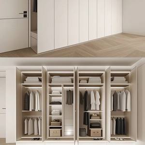 خزائن ملابس خشبية حديثة بتصميم بسيط ومتين، صديقة للبيئة، مناسبة للفلل الفاخرة والفنادق، موفرة للمساحة وذات سعة تخزين كبيرة - Product Image 4