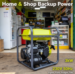Generador de Gasolina de 3kW, 230V, 50Hz, para Hogar, Tienda, Energí<span class=keywords><strong>a</strong></span> de Respaldo, Nigeria, África Occidental, Portátil, Tanque de Combustible de 13L, Arranque Manual - Product Image 4