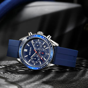 Reloj para hombre, cronógrafo multifuncional, reloj deportivo, esfera grande, resistente al agua, reloj de cuarzo para hombre - Product Image 3