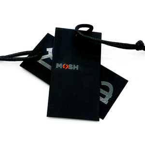 Yicai tùy chỉnh mô hình mới thiết kế Mens treo tag đa chức năng Matte giấy màu đen tay Tag cho Quần Short Túi Giày Trung Quốc kỹ thuật - Product Image 4