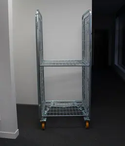 Chariot pliable en acier chromé avec design de type tiroir industriel, fonction anti-choc, capacité de 600-800 lb - Product Image 4