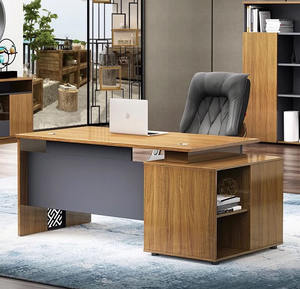 Offre Spéciale minimaliste <span class=keywords><strong>style</strong></span> mélamine panneaux de particules bureau d'ordinateur bureau en bois table d'écriture bureau table de bureau avec tiroirs - Product Image 6