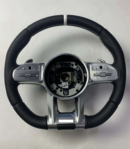 Volant sport en cuir et fibre de carbone véritable, haute performance, pour Mercedes-Benz AMG W204 <span class=keywords><strong>C63</strong></span> W212 W218 W207, compatible <span class=keywords><strong>Classe</strong></span> E <span class=keywords><strong>G</strong></span> 809 - Product Image 3