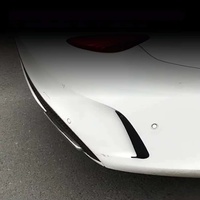 Autocollant de ventilation arrière en ABS noir brillant et motif carbone pour Mercedes Classe C W205 AMG Line 2015-2021