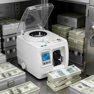 Procesador de Efectivo Bancario de Alta Eficiencia RUIFA, con Empaquetado Automático Inteligente, Pantalla LCD de <span class=keywords><strong>Estado</strong></span>, Accionamiento Mecánico, 220V, Alta Seguridad, Portátil - Product Image 1