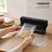 Sacs sous vide à trois soudures latérales sans BPA, qualité alimentaire, en nylon PE transparent, pour viande et fromage, prix usine