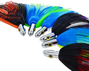 SXY FISHING S3C Leurre de pêche à la traîne en métal Appât de poisson à la traîne en haute mer Big Game Lure Leurre à tête de cuivre Appât d'eau salée Appât marlin - Product Image 1