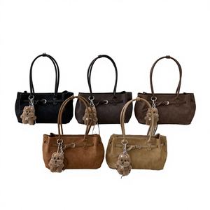 Bolso Tote de Gran Capacidad de 7 Pulgadas, Estilo Vintage Otoño Invierno, Cierre de Cremallera, Forro de Poliéster, para Uso Diario de Mujer, Nuevo Modelo 2025 - Product Image 3