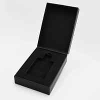 Boîte d'Emballage Parfum Luxe Haut de Gamme Noire avec Coffret Cadeau Rigide en EVA pour Flacons de 100 ml et 50 ml