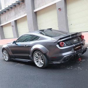 LARIDAS 2015-2023 para Mustang, Kit de Carrocería, Nuevo, de Alta Calidad, Faldones Laterales con Imprimación Negra, Paneles de Protección, Piezas de Parachoques (FRP/CF) - Product Image 6