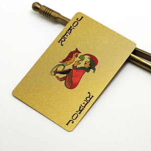 Custom Made Magic Poker Game Gold Plastic PVC Playing Cards