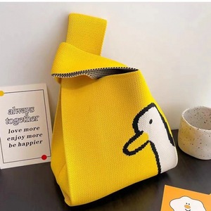 Wholesale Custom <strong>Panda</strong> Themed Knitting Craft Leisure Canvas Bucket Tote <strong>Bags</strong> High Quality - Product Image 6