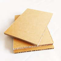 Panneaux sandwich en carton alvéolé en papier kraft, taille personnalisée par le fabricant, alvéolés hexagonaux pour signalétique