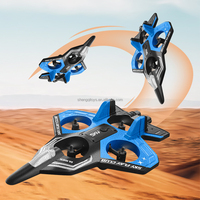 LK Toys 2.4G Télécommande 4 Canaux 6 Axes Gyroscope RC Avion en Mousse RC Fighter Jet avec Lumière LED pour Jouets de Plein Air
