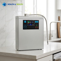 Ioniseur d'eau alcaline à 7 plaques, rapport de performance, alternative au nettoyage automatique haut de gamme, avec commande vocale, pour les distributeurs mondiaux